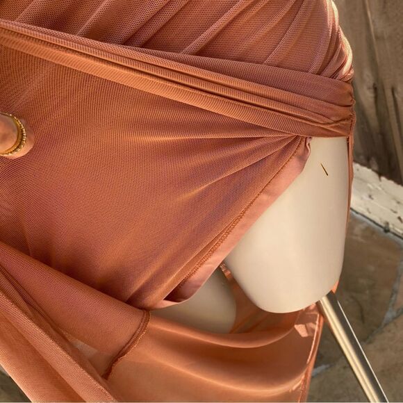 HELLOMOLLY ESTATE ESCAPES MAXI DRESS in color blush size XS NWT - Picture 11 of 15